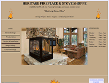 Tablet Screenshot of heritagefireplace.net